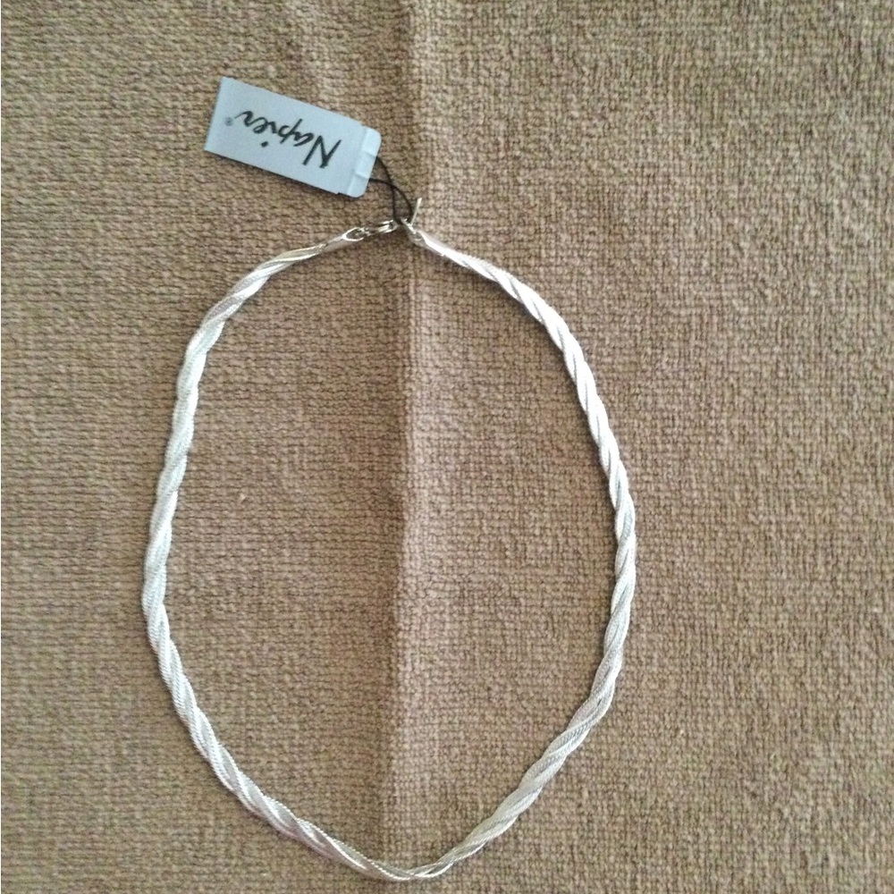 NWT Napier Silver Twist Necklace
